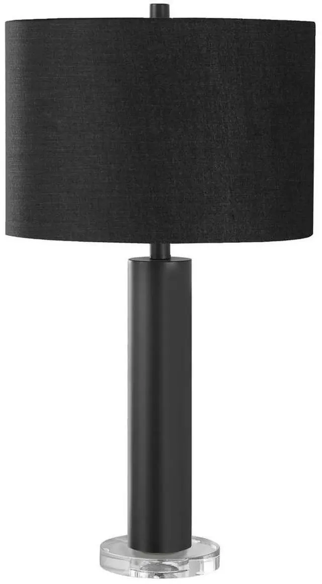 Main image of Lighting, 28"H, Table Lamp, Black Metal, Black Shade, Contemporary
