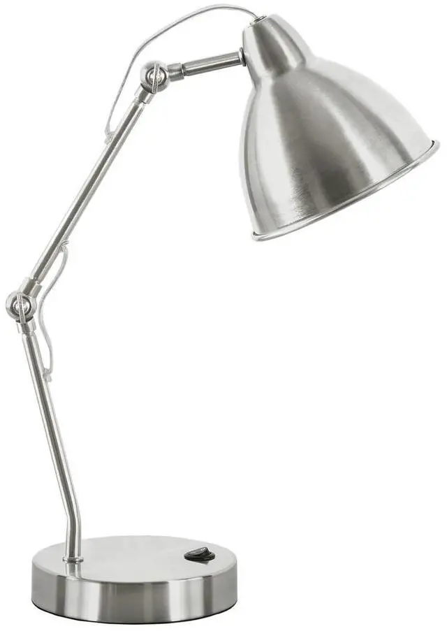 Main image of Lighting, 17"H, Table Lamp, Usb Port included, Nickel Metal, Nickel Shade, Modern