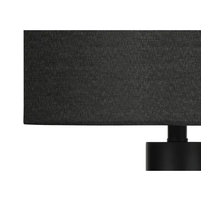 Alt view image 5 of 5 - Lighting, 28"H, Table Lamp, Black Metal, Black Shade, Contemporary