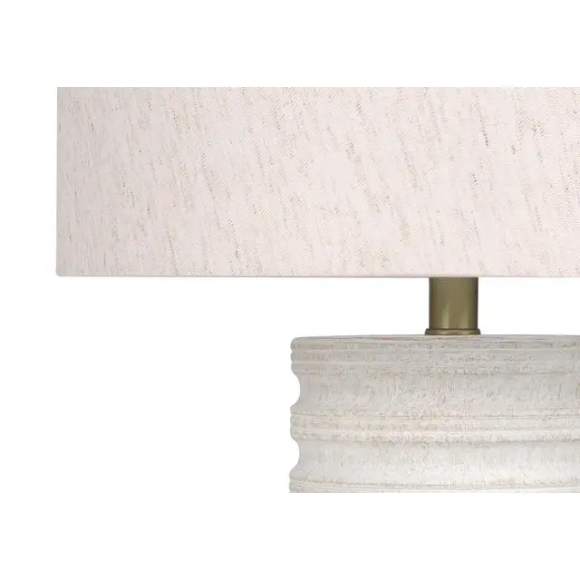 Alt view image 5 of 5 - Lighting, 28"H, Table Lamp, Cream Resin, Ivory / Cream Shade, Transitional