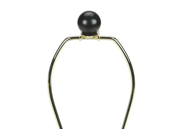 Alt view image 7 of 7 - Lighting, 22"H, Table Lamp, Black Ceramic, Ivory / Cream Shade, Transitional