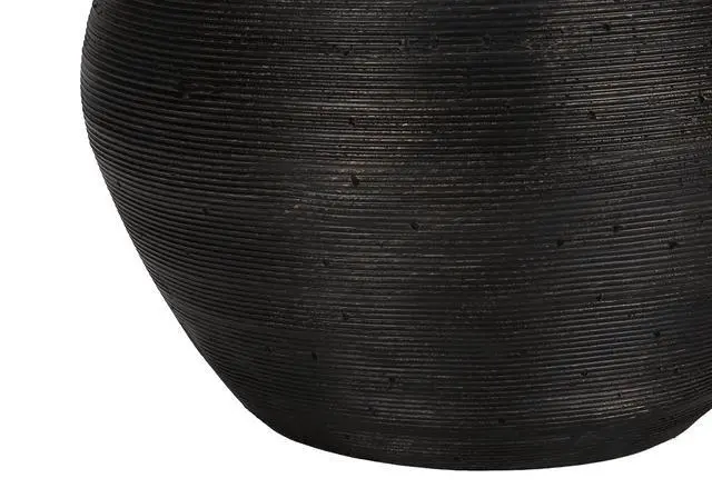 Alt view image 5 of 7 - Lighting, 25"H, Table Lamp, Black Concrete, Ivory / Cream Shade, Contemporary
