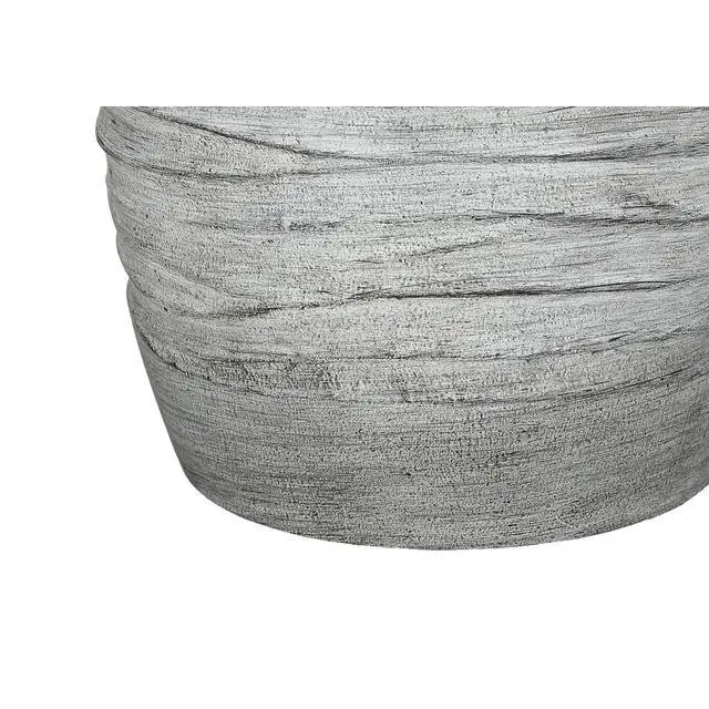 Alt view image 5 of 5 - Lighting, 27"H, Table Lamp, Grey Resin, Ivory / Cream Shade, Modern