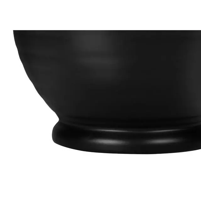Alt view image 5 of 5 - Lighting, 17"H, Table Lamp, Black Ceramic, Ivory / Cream Shade, Transitional