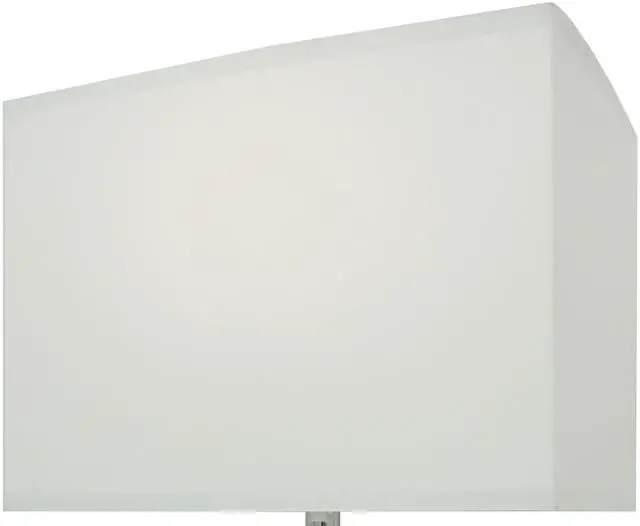 Alt view image 4 of 5 - 1Pc Luxury Crystal Accent Table Lamp Nickel Led Light touch Lamp Rectangular Shade Chrome Color Finish