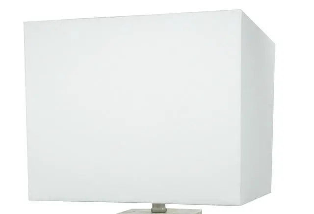 Alt view image 5 of 5 - Modern White Chrome-Finished Base Mosaic Pattern 2Pc Table Lamp Soft Diffused Light White Shade