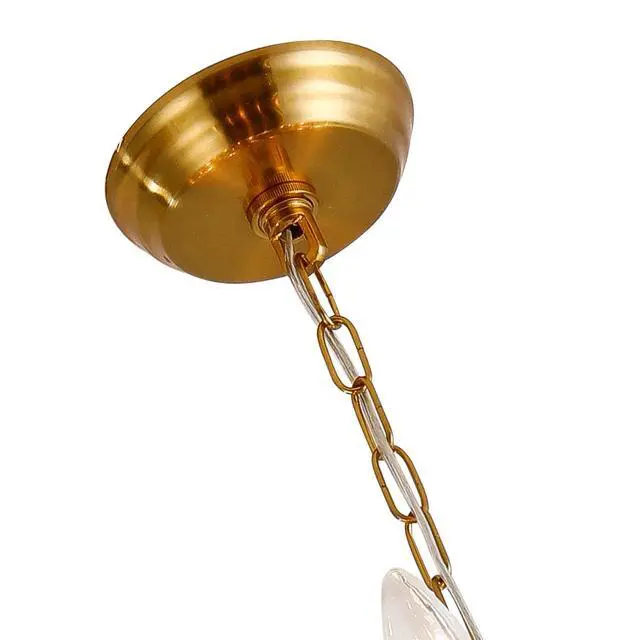 Alt view image 4 of 6 - 8-Light Sputnik Chandeliers for Dining Room, Modern Brushed Brass Chandeliers Mid Century Clound Glass Globe Ceiling Light Fixture, Gold Pendant Lighting for Living Room Bedroom