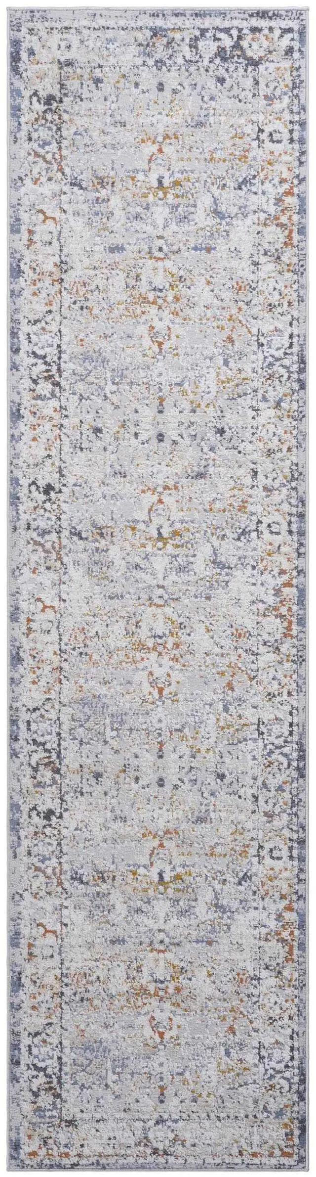 Alt view image 2 of 7 - Collection 2X8 Ivory/Grey /Traditional Non-Shedding Living Room Bedroom Dining Home Office Stylish and Stain Resistant Area Rug