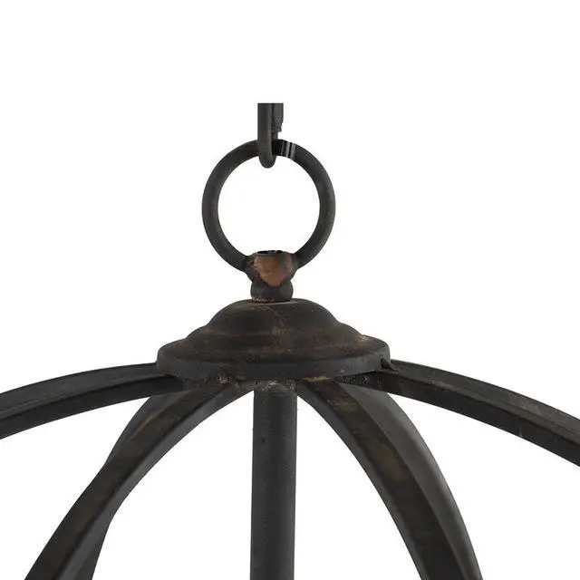 Alt view image 5 of 7 - 4 - Light Metal Chandelier, Hanging Light Fixture with Adjustable Chain for Kitchen Dining Room Foyer Entryway, Bulb Not included