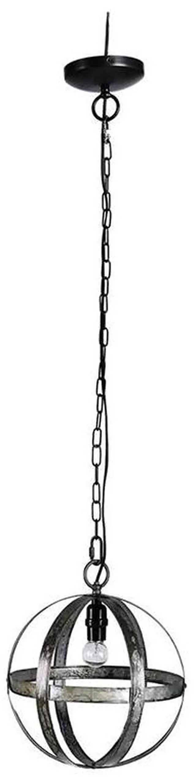 Alt view image 2 of 5 - Metal Chandelier, Hanging Light Fixture with Adjustable Chain for Kitchen Dining Room Foyer Entryway, Bulb Not included