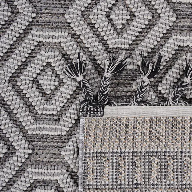 Alt view image 7 of 7 - Collection 4X6 Grey/White /Geometric Indoor/Outdoor Area Rug
