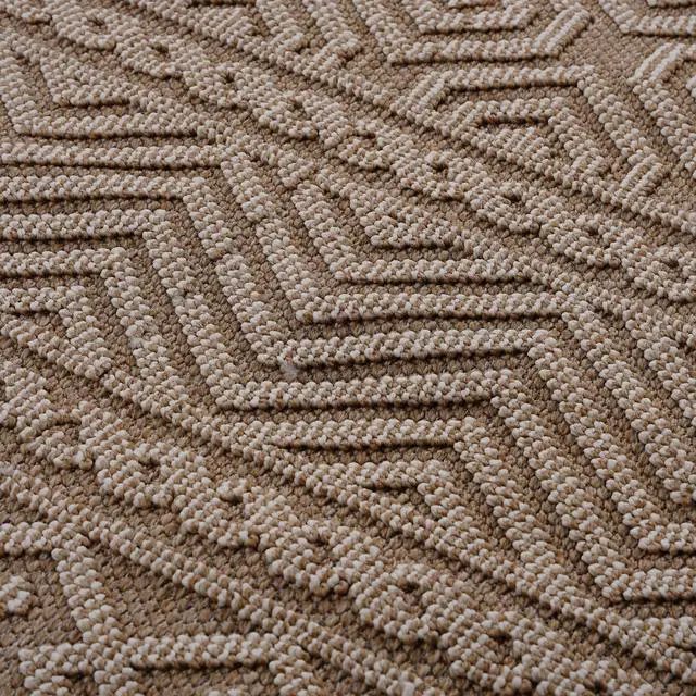 Alt view image 4 of 7 - Collection 4X6 Mocha /Geometric Indoor/Outdoor Area Rug