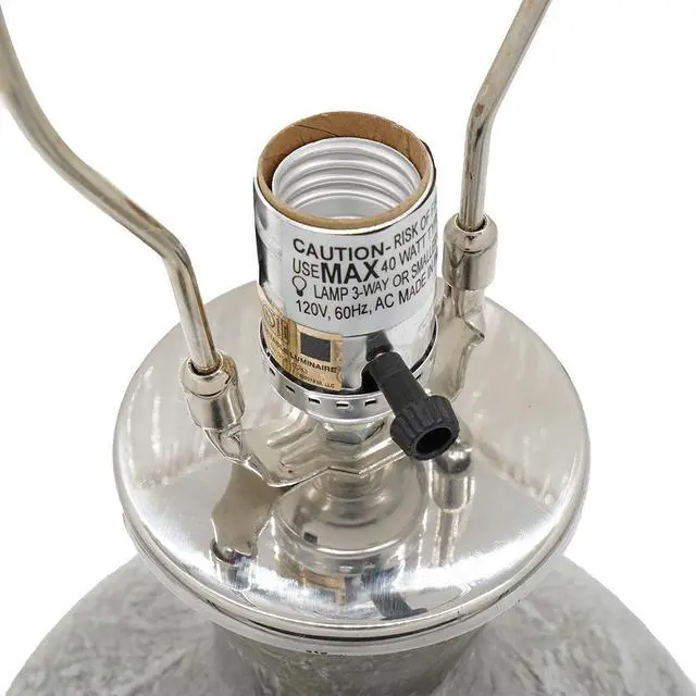 Alt view image 4 of 5 - D15x23" Glass Table Lamp Bottel Shape