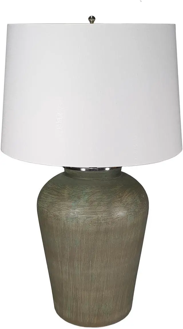 Main image of D18x28.5" Glass Table Lamp