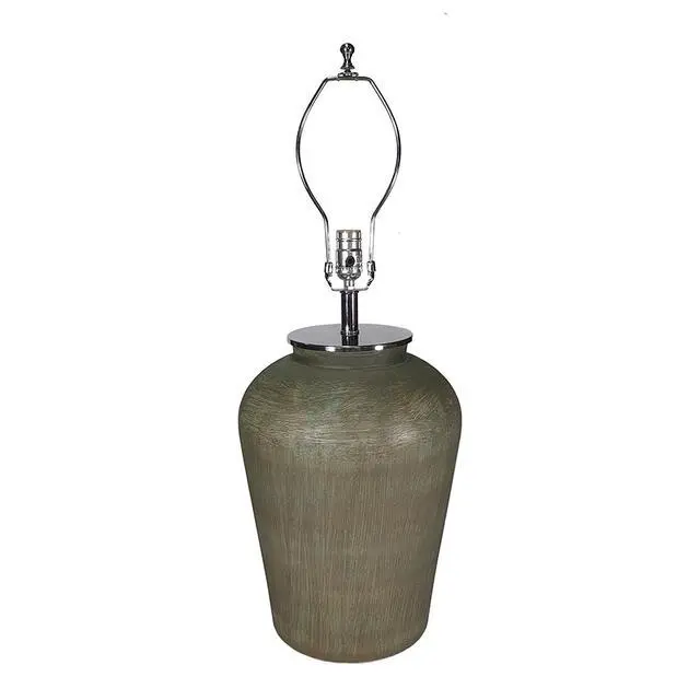 Alt view image 3 of 5 - D18x28.5" Glass Table Lamp
