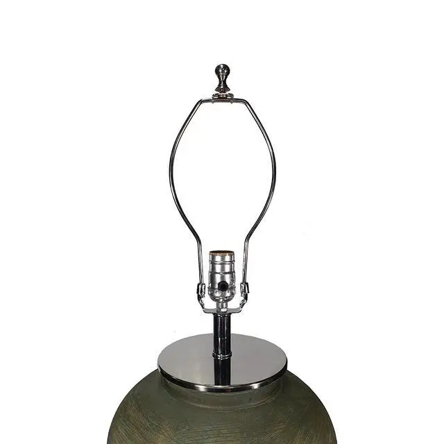 Alt view image 4 of 5 - D18x28.5" Glass Table Lamp