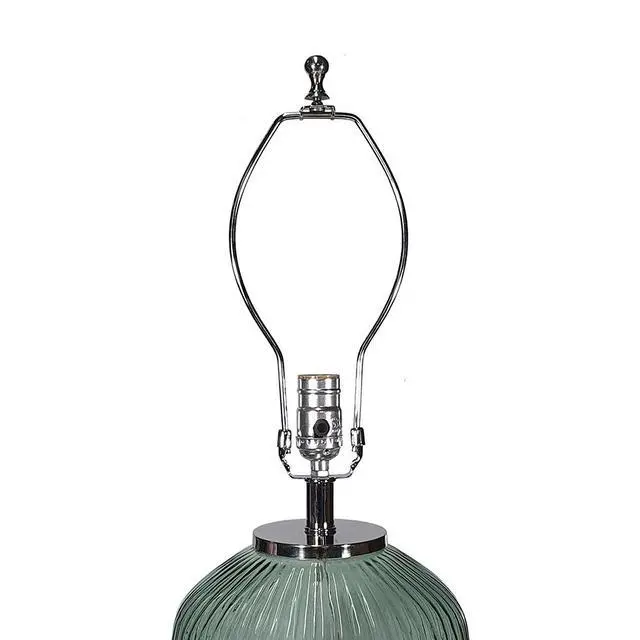 Alt view image 4 of 5 - D16x27" Glass Table Lamp