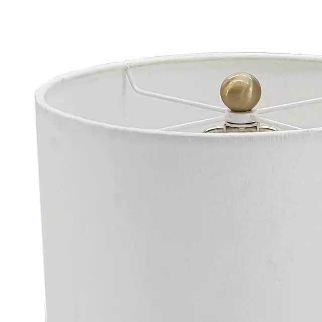 Alt view image 2 of 5 - D10x34" Ipori Alabaster and Metal Buffet Lamp