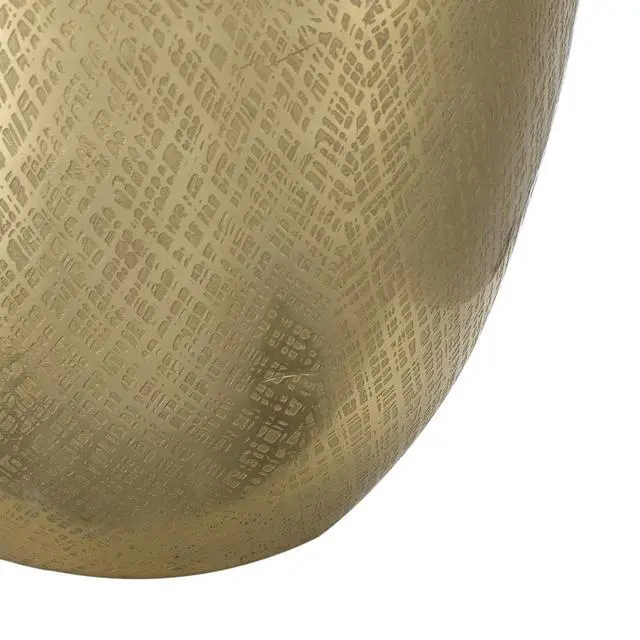 Alt view image 7 of 7 - D18x31" Round Aluminum Sheet Gold Table Lamp with White Fabric Shade(Lamp Shade Assembly Required)