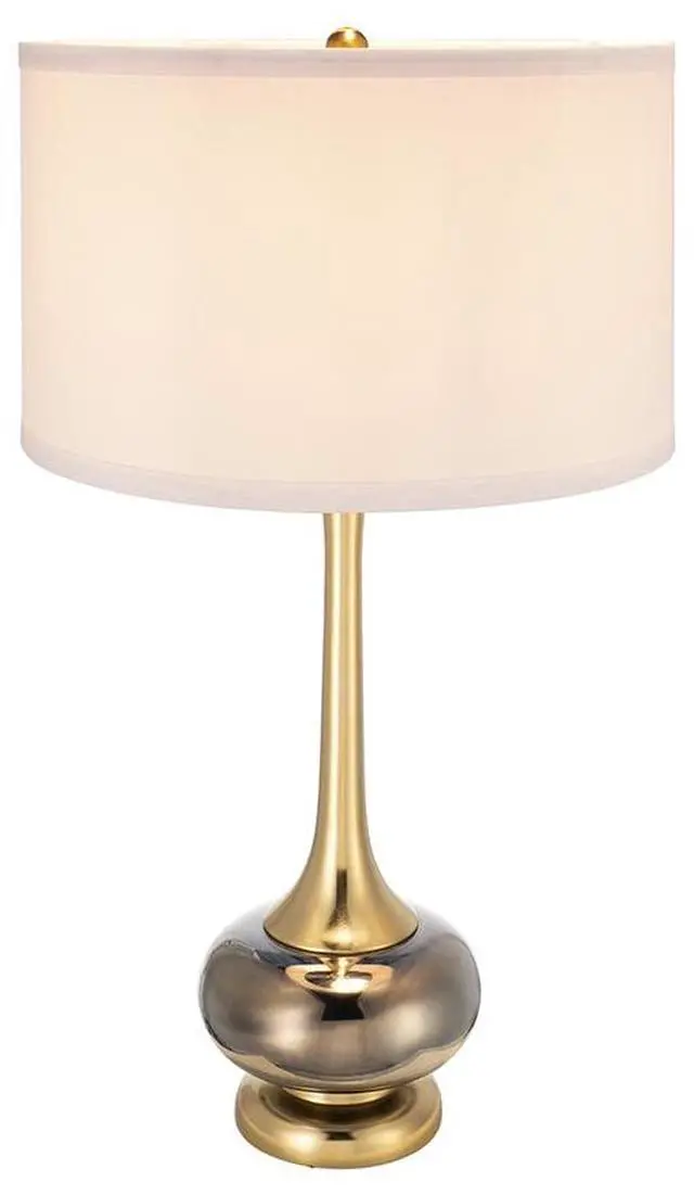 Alt view image 3 of 7 - D15x29" Table Lamp with Glass Drum (Lamp Shade Assembly Required)