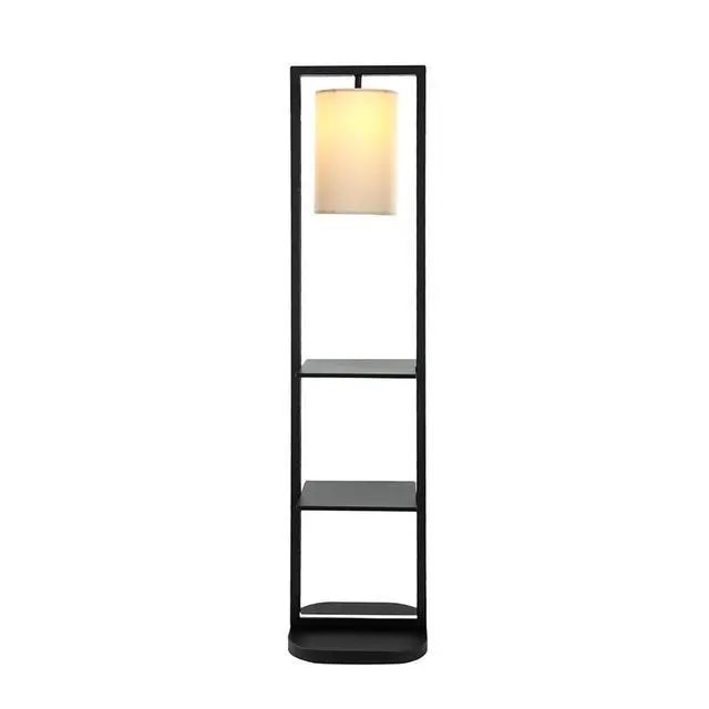 Alt view image 2 of 7 - 16.5x17x74" Two Tiered Vertical Shelving Stand with Light (Not include Bulb)