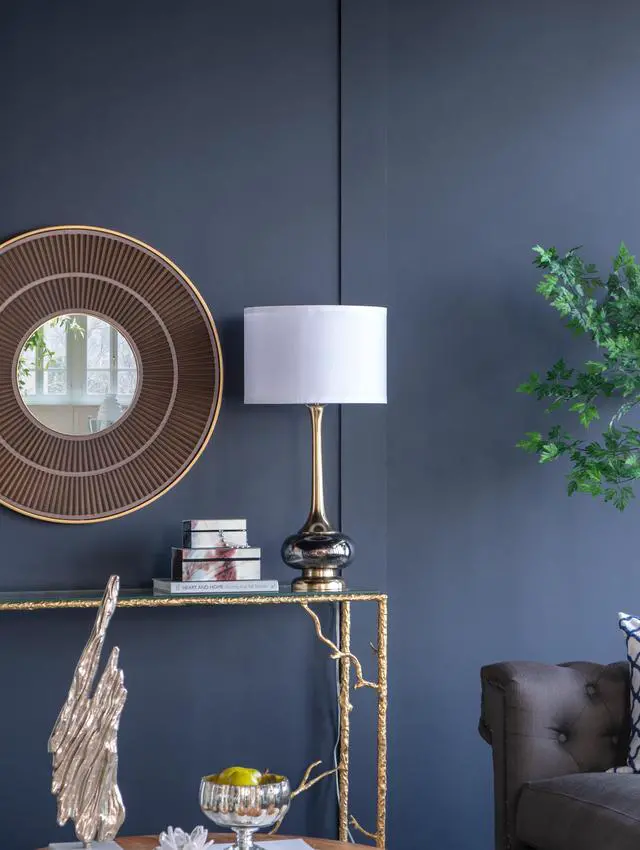 Alt view image 7 of 7 - D15x29" Table Lamp with Glass Drum (Lamp Shade Assembly Required)