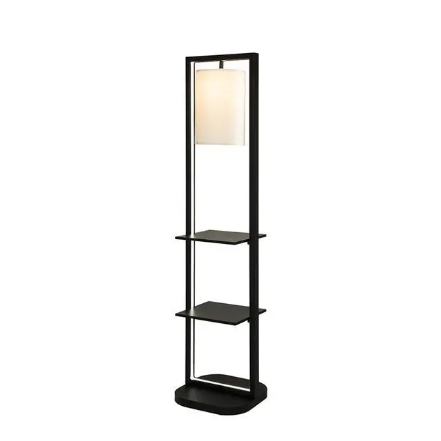 Alt view image 3 of 7 - 16.5x17x74" Two Tiered Vertical Shelving Stand with Light (Not include Bulb)