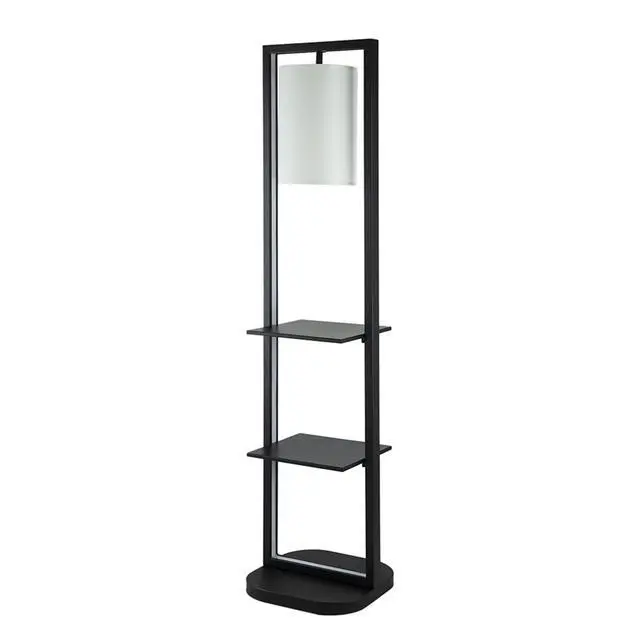 Alt view image 5 of 7 - 16.5x17x74" Two Tiered Vertical Shelving Stand with Light (Not include Bulb)