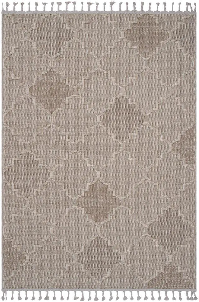 Alt view image 2 of 7 - Collection 4X6 Cream /Trellis Indoor/Outdoor Area Rug