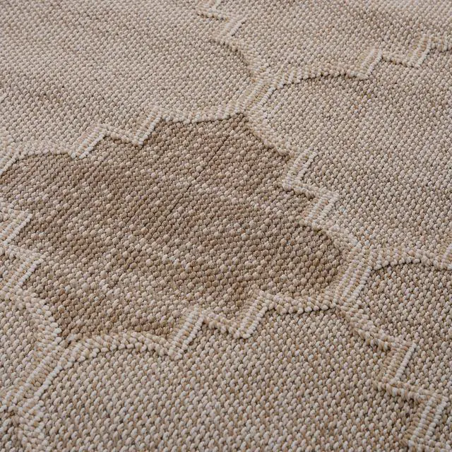 Alt view image 4 of 7 - Collection 4X6 Cream /Trellis Indoor/Outdoor Area Rug