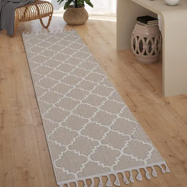 Main image of Collection 2X8 Ivory /Trellis Indoor/Outdoor Area Rug