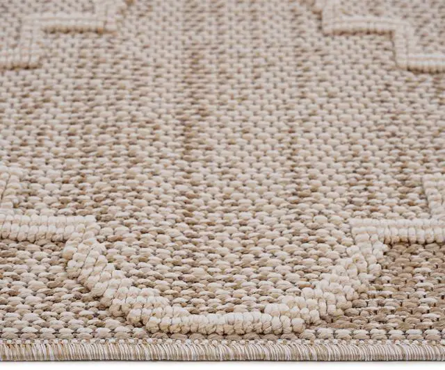 Alt view image 5 of 7 - Collection 4X6 Cream /Trellis Indoor/Outdoor Area Rug