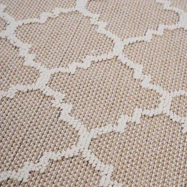 Alt view image 4 of 7 - Collection 2X8 Ivory /Trellis Indoor/Outdoor Area Rug