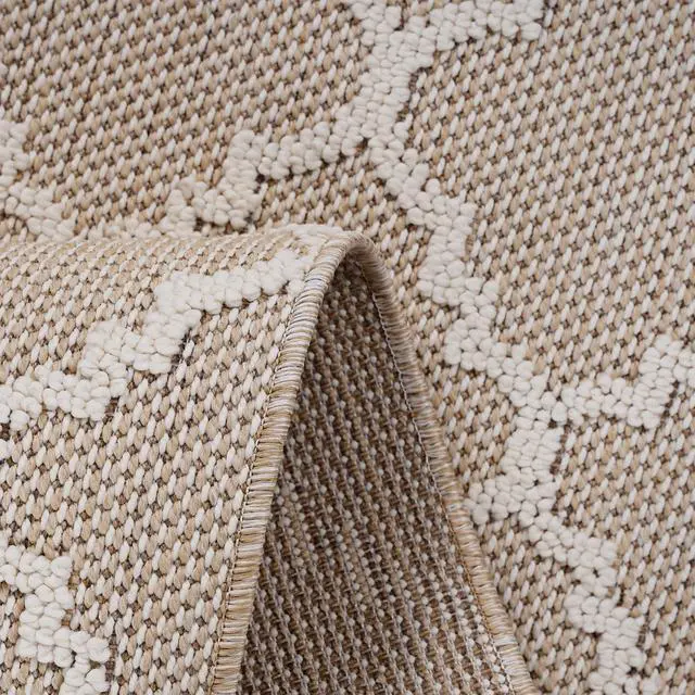 Alt view image 6 of 7 - Collection 2X8 Ivory /Trellis Indoor/Outdoor Area Rug