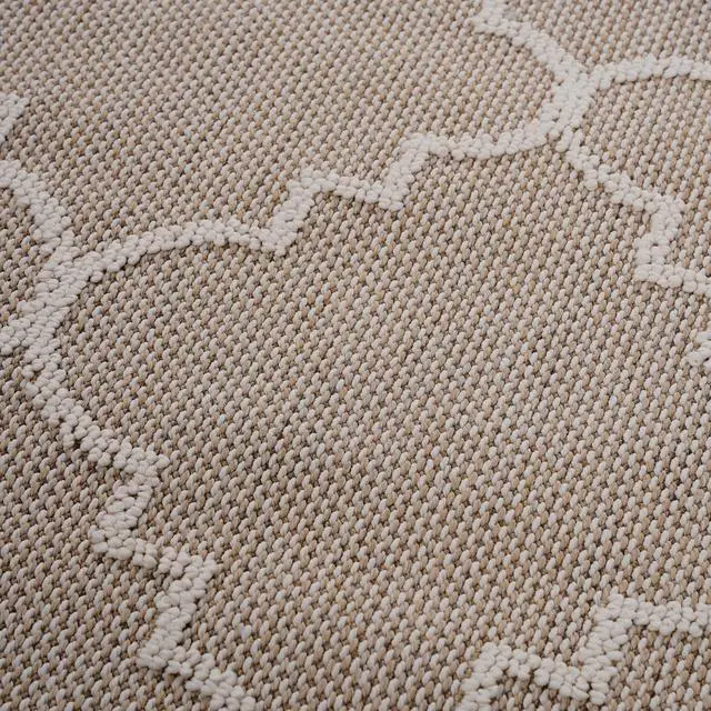 Alt view image 4 of 7 - Collection 5X7 Ivory /Trellis Indoor/Outdoor Area Rug