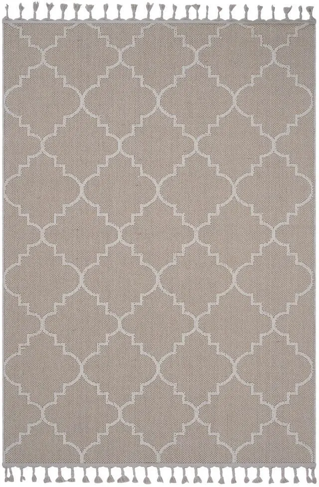 Alt view image 2 of 7 - Collection 5X7 Ivory /Trellis Indoor/Outdoor Area Rug