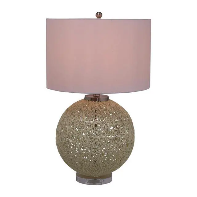 Alt view image 2 of 6 - D16.1''xh26'' Table Lamp with Beige Paper Base