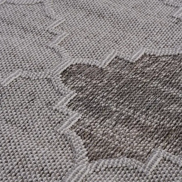 Alt view image 4 of 7 - Collection 4X6 White/Grey /Trellis Indoor/Outdoor Area Rug
