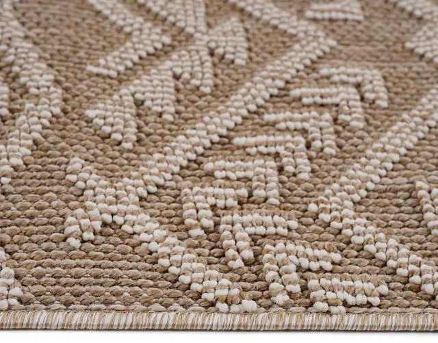 Alt view image 5 of 7 - Collection 4X6 Natural /Traditional Indoor/Outdoor Area Rug