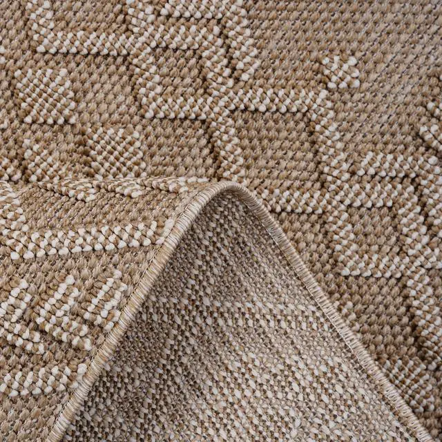 Alt view image 6 of 7 - Collection 4X6 Natural /Traditional Indoor/Outdoor Area Rug