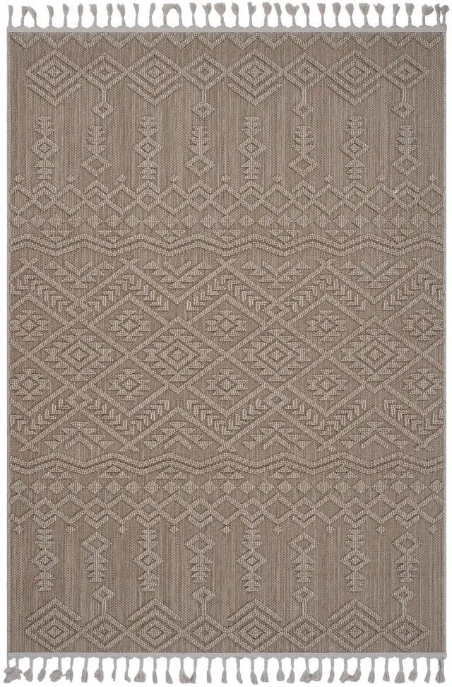Alt view image 2 of 7 - Collection 4X6 Natural /Traditional Indoor/Outdoor Area Rug