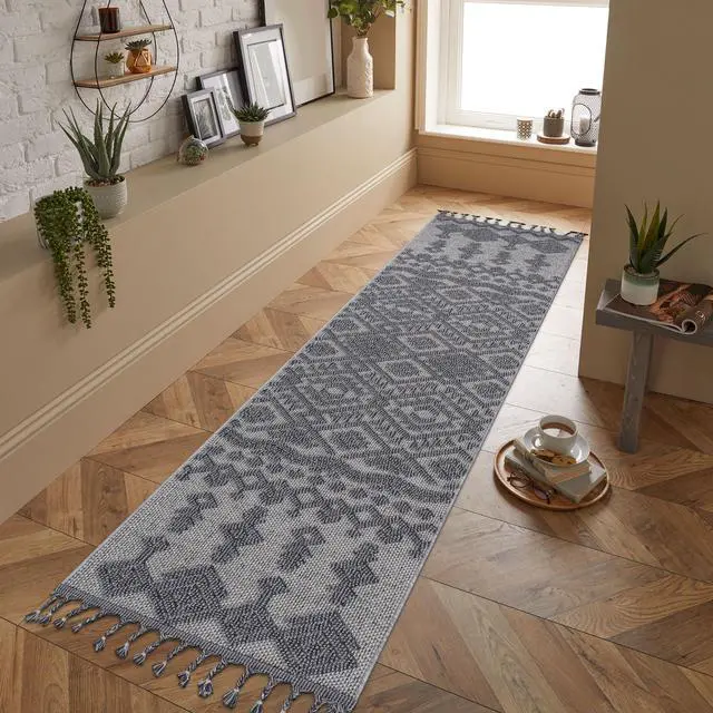 Main image of Collection 2X8 White/Gray /Traditional Indoor/Outdoor Area Rug