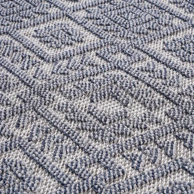 Alt view image 4 of 7 - Collection 2X8 White/Gray /Traditional Indoor/Outdoor Area Rug