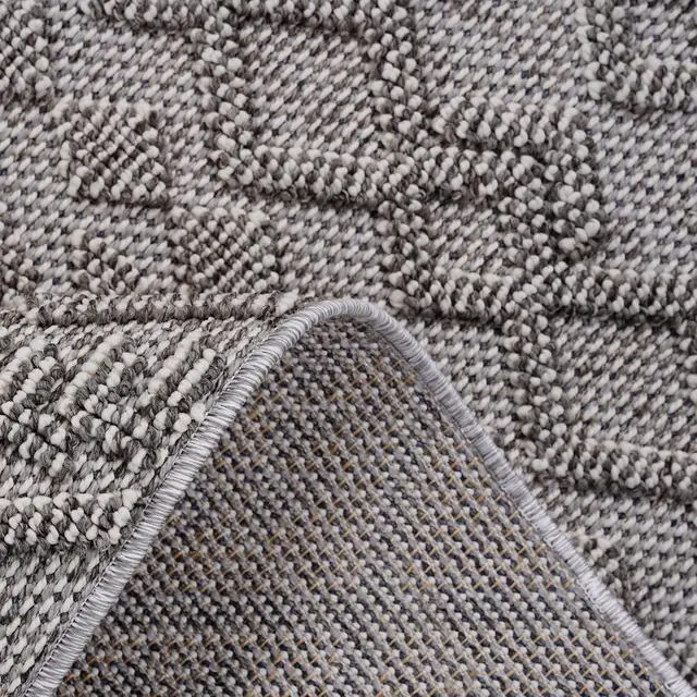 Alt view image 5 of 7 - Collection 4X6 White/White /Traditional Indoor/Outdoor Area Rug