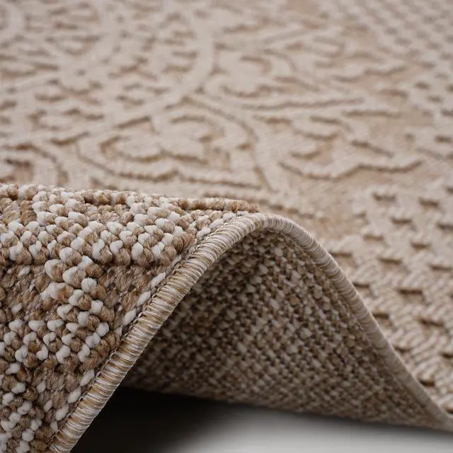 Alt view image 5 of 7 - Collection 5X7 Beige /Medallion Indoor/Outdoor Area Rug
