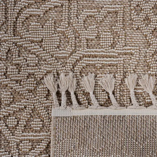 Alt view image 6 of 7 - Collection 5X7 Beige /Medallion Indoor/Outdoor Area Rug