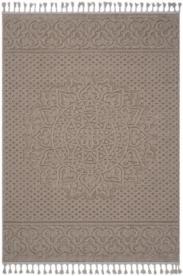 Alt view image 2 of 7 - Collection 5X7 Beige /Medallion Indoor/Outdoor Area Rug