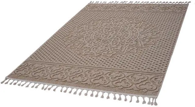 Alt view image 3 of 7 - Collection 5X7 Beige /Medallion Indoor/Outdoor Area Rug