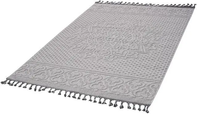 Alt view image 3 of 7 - Collection 4X6 White/Ivory /Medallion Indoor/Outdoor Area Rug