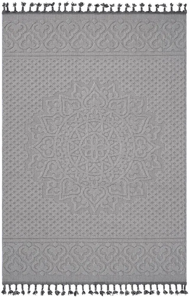 Alt view image 2 of 7 - Collection 4X6 White/Ivory /Medallion Indoor/Outdoor Area Rug